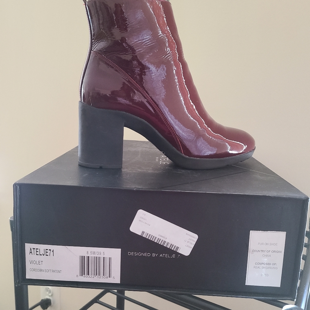 ATELJE 71 'Violet' Rain Boot, 2 3/4" heel size 8.5